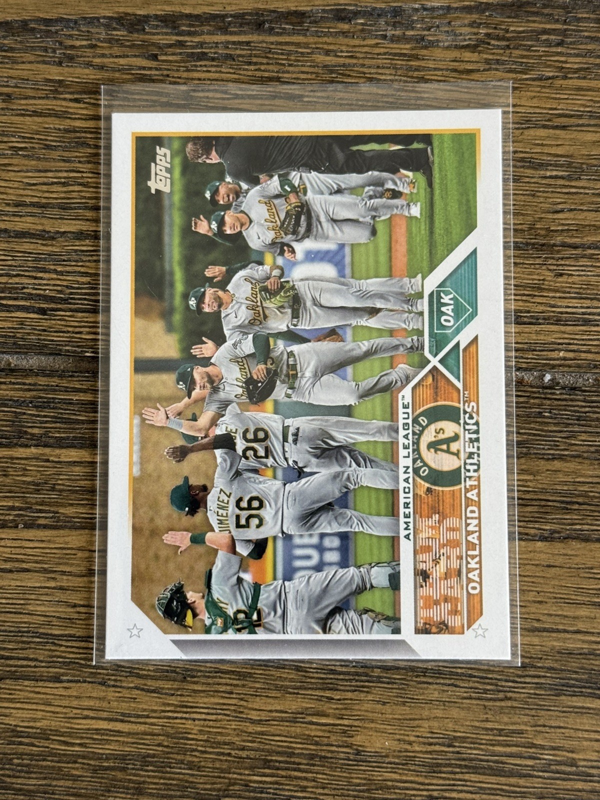 2023 Topps Series 2 Oakland Athletics Golden Mirror SSP #557