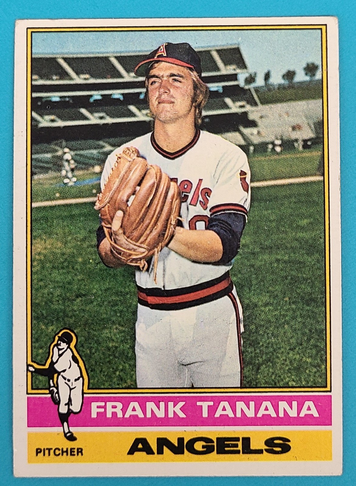 1976 Topps #490 Frank Tanana California Angels Baseball Card U2