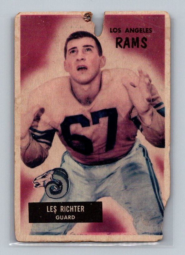 Les Richter 1955 Bowman #82 Los Angeles Rams