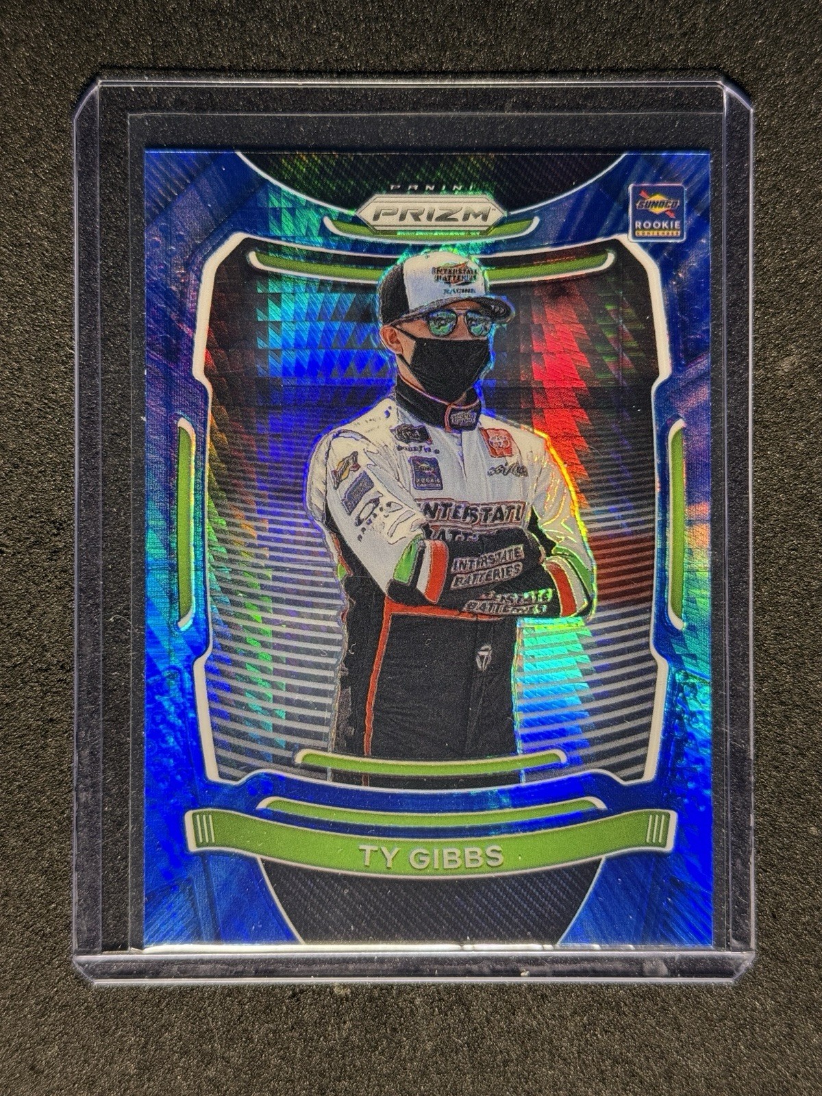 2021 Panini Prizm Racing #59 Ty Gibbs (RC) Hyper Blue Prizm ￼