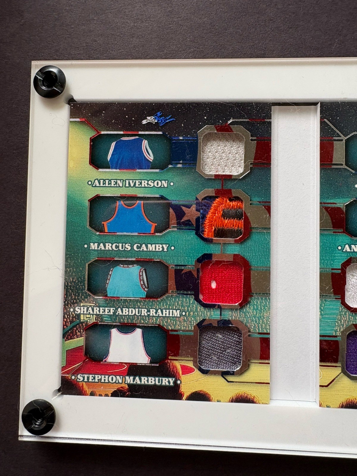 12 Player Game Used Relic Booklet Leaf Glory Of The Game Kobe Nash Iverson /5