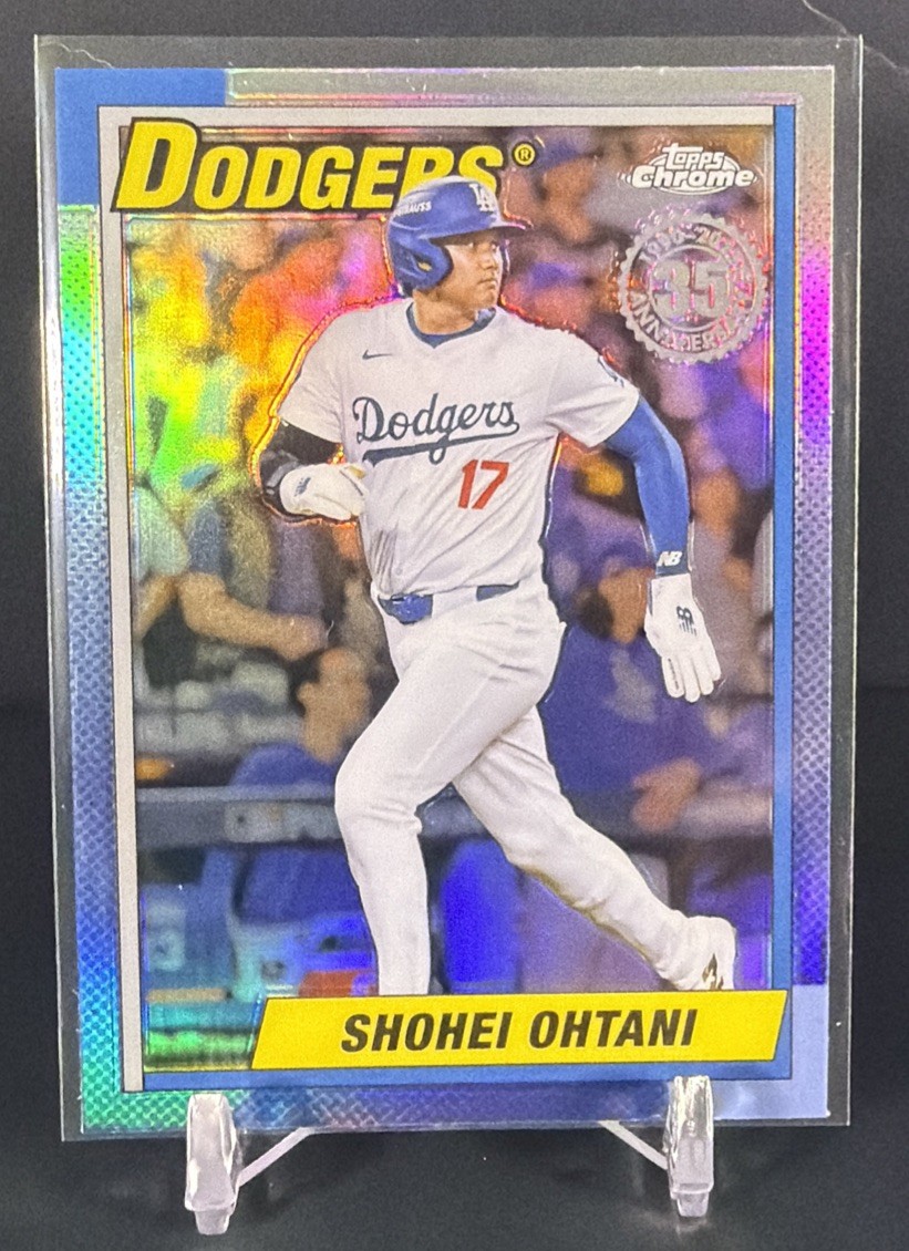 2025 Topps Chrome Shohei Ohtani 35th Anniversary Throwback Dodgers #90CB-7