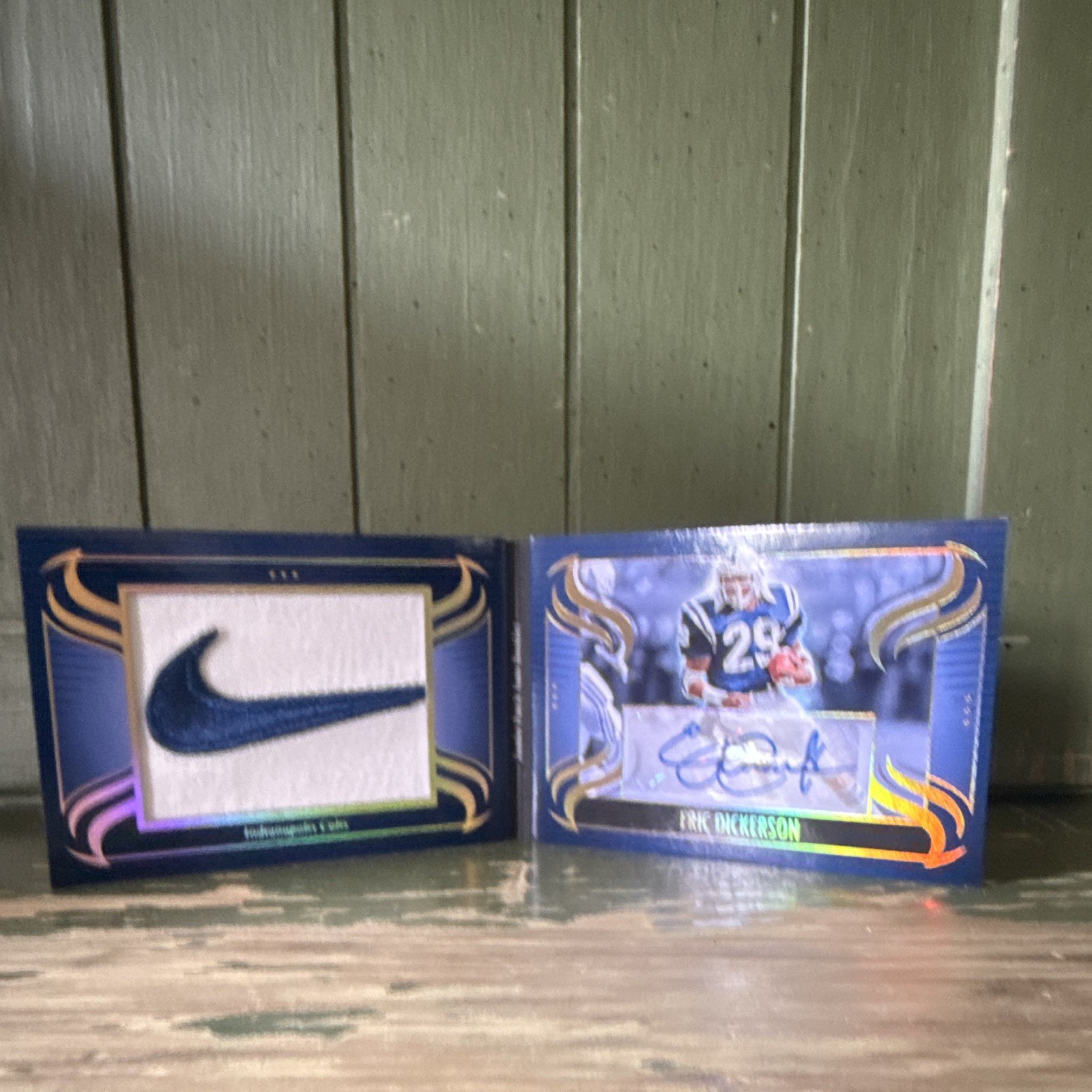 Panini 2025 Silhouette Eric Dickerson Colts Jumbo Patch Auto Booklet 23/25