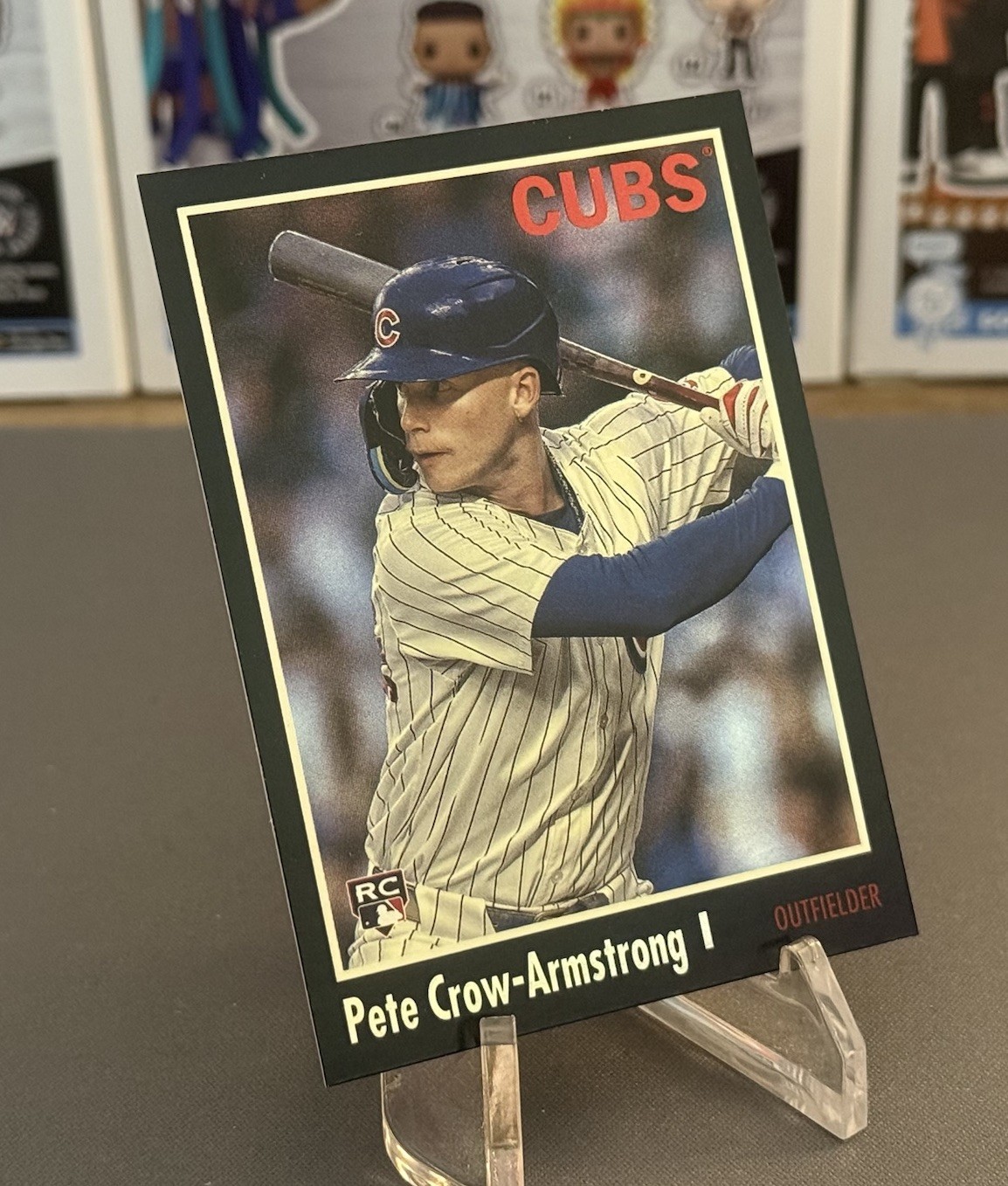 2024 Topps Archives Pete Crow-Armstrong 1970 Topps Black Foilboard RC Cubs #146
