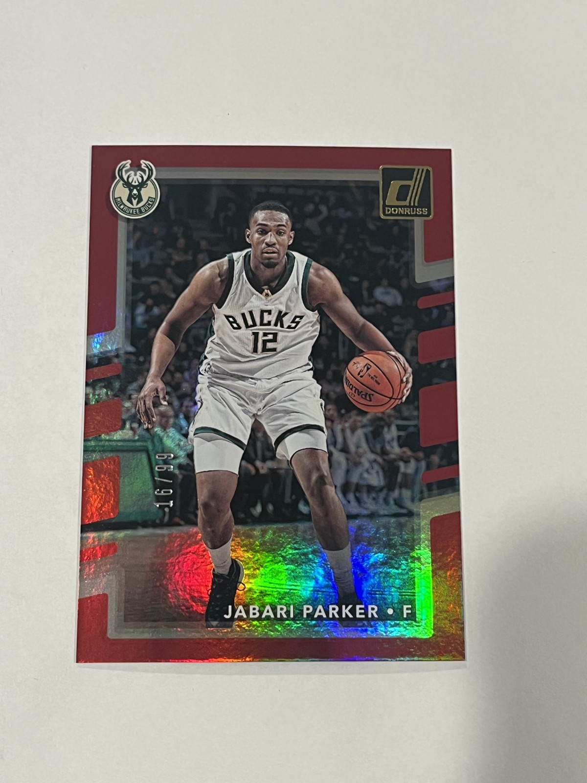 2017-18 Panini Donruss – Jabari Parker #85 Holo Red Laser 16/99