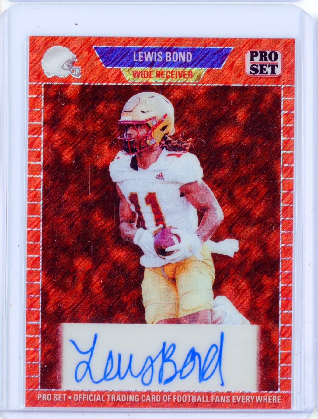 2024 Leaf Collective LEWIS BOND RC Rookie Orange Shimmer AUTO Autograph 5/10