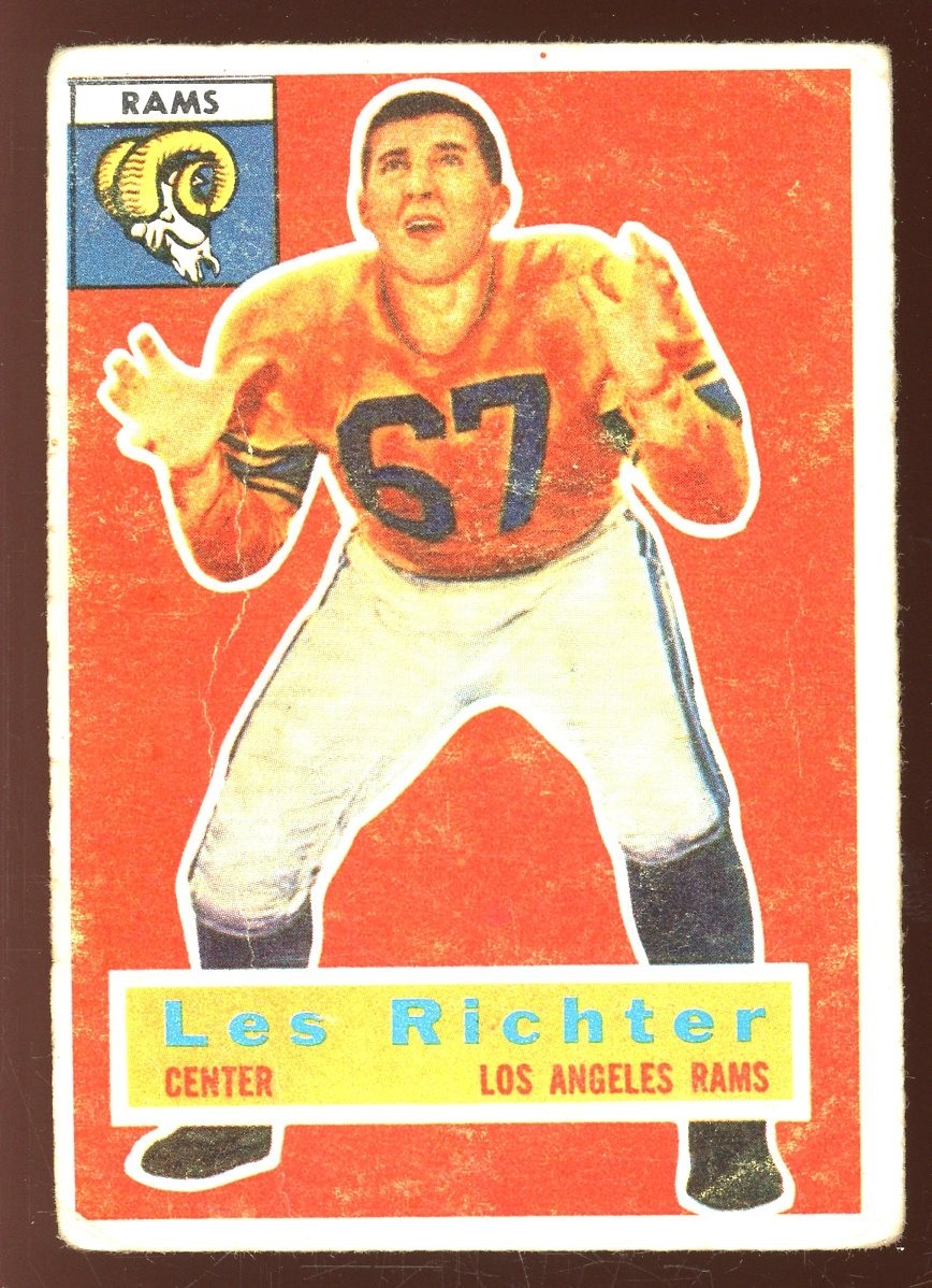 Les Richter 1956 Topps Football Card #30