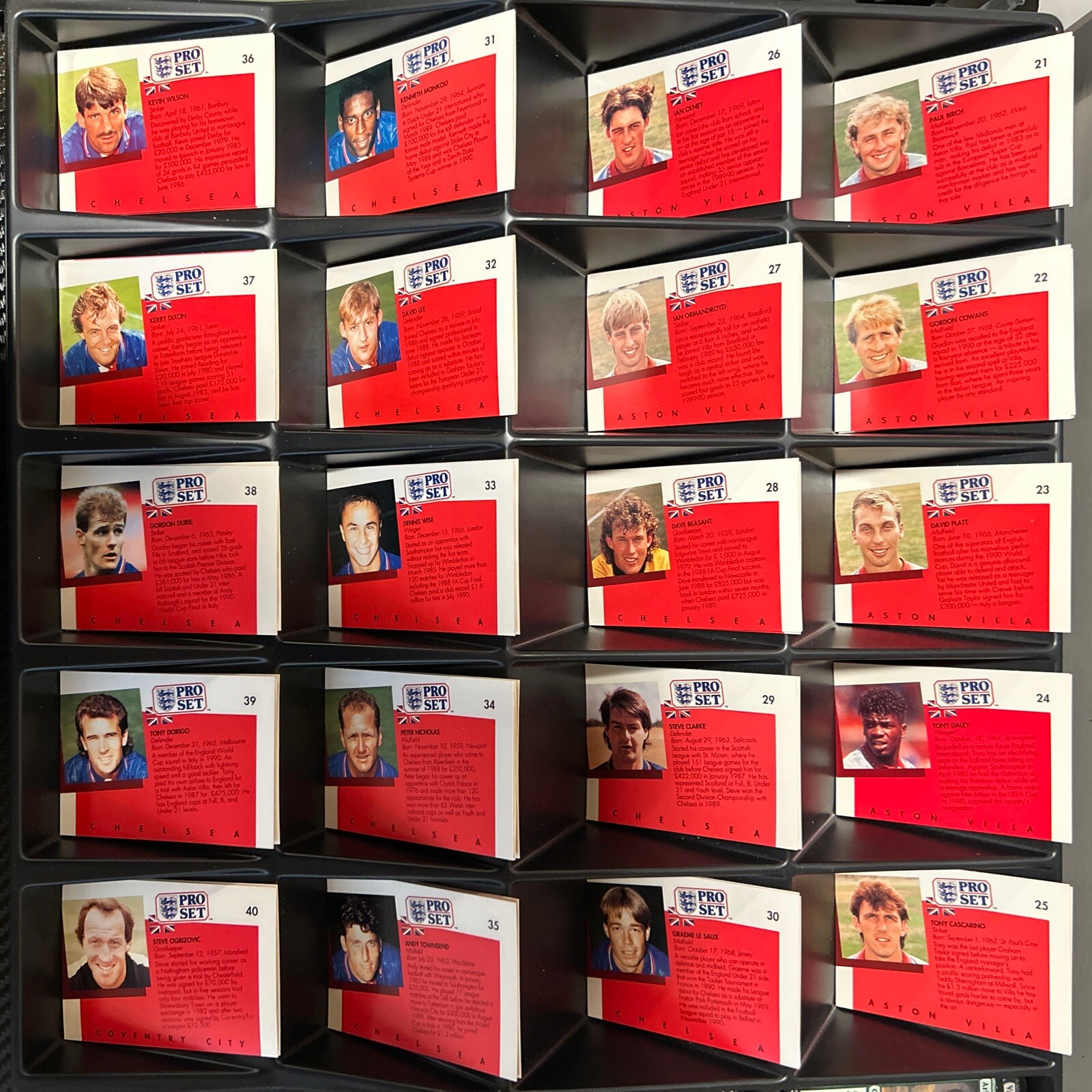 1990-91 Pro Set EPL English League Soccer Cards YOU PICK 1-199