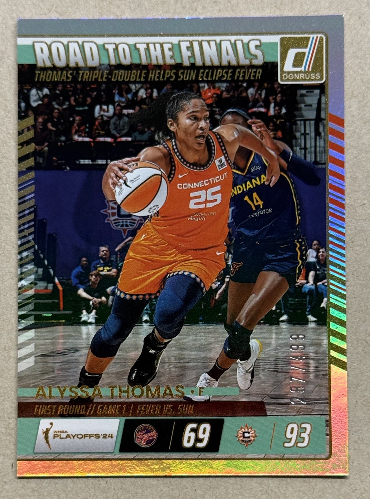 2025 Donruss WNBA #2 Alyssa Thomas Road to the Finals /499 SP