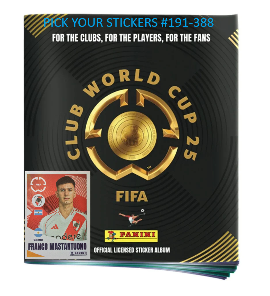2025 Panini FIFA Club World Cup (PICK YOUR STICKER #191-388) Mastantuono Collect