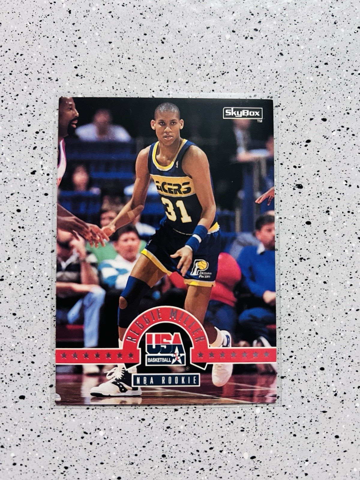 Reggie Miller 1990 SkyBox USA Basketball Rookie Card #74 NM-MT Clean💎
