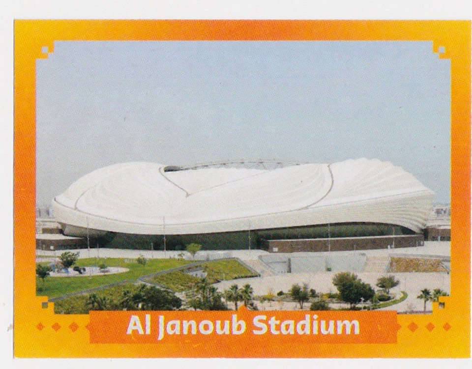 2022 World cup Chromos, stadiums Trophy mascot Panini Qatar