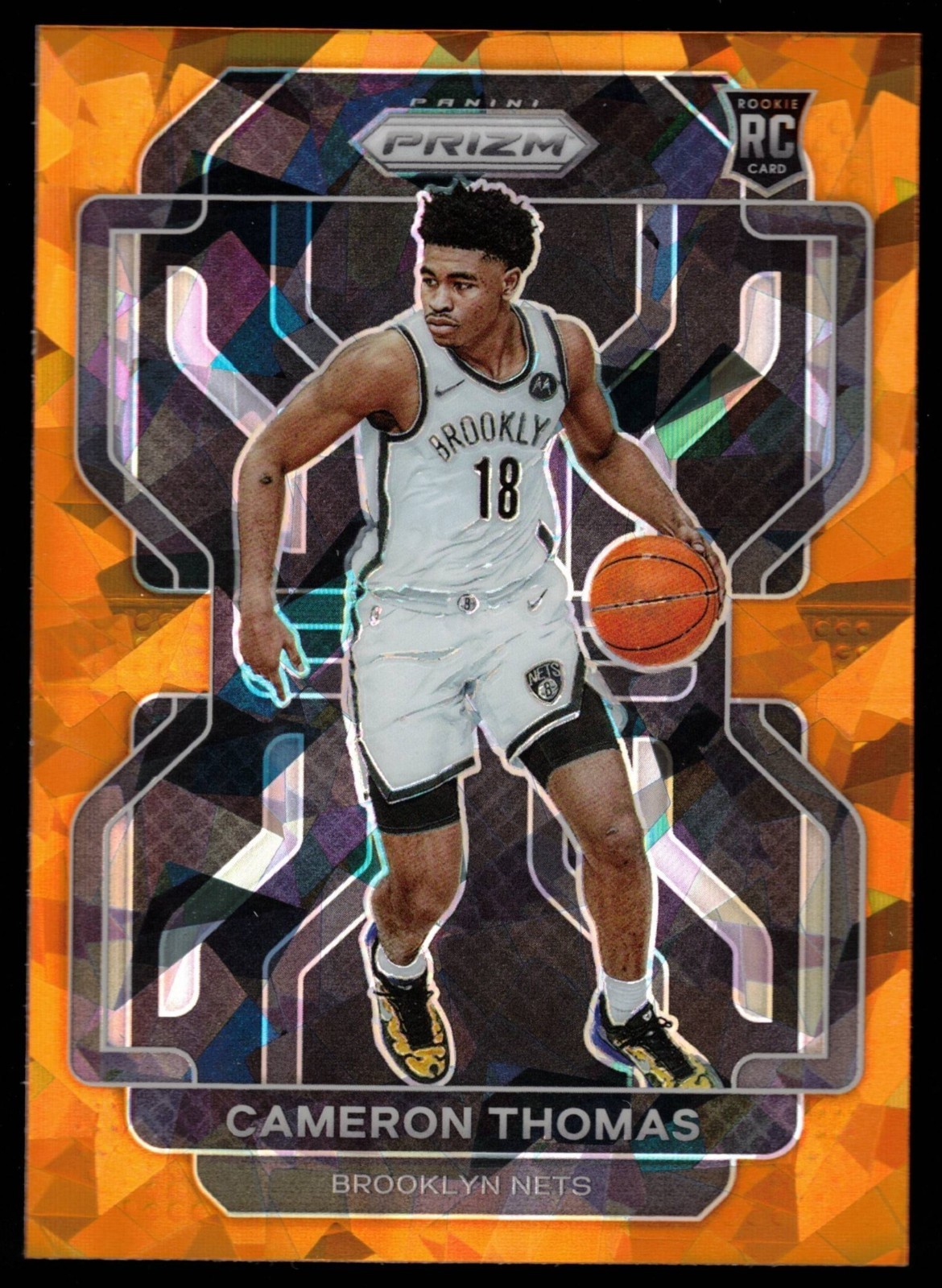 Cameron Thomas – 2021-22 Panini Prizm Orange Ice Prizm #297 (RC) FREE SHIPPING!!