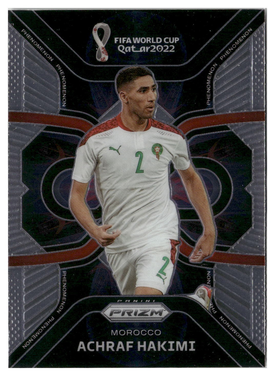 2022 Panini Prizm FIFA World Cup Qatar ACHRAF HAKIMI #24 Chrome Phenomenon