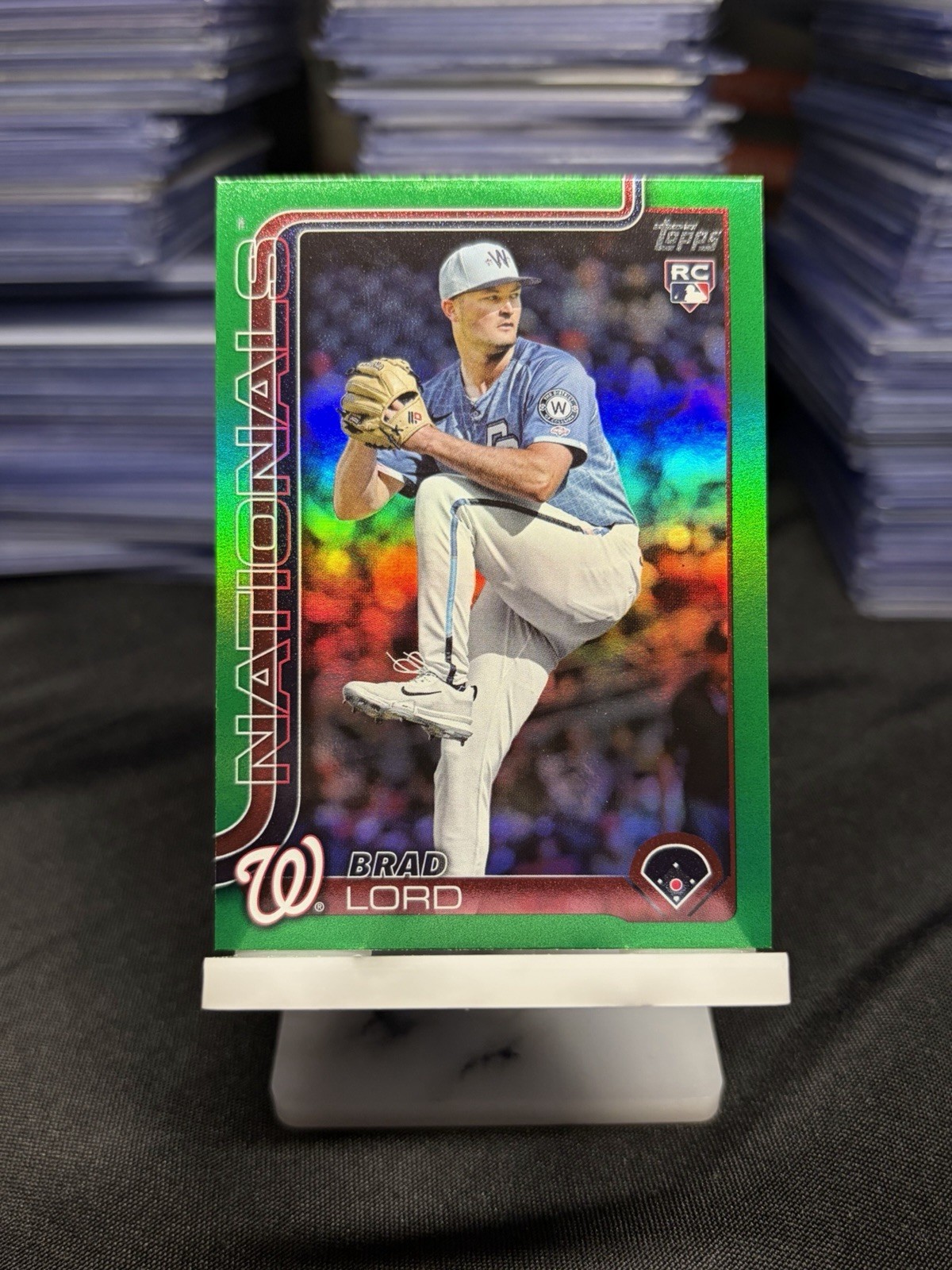 2025 Topps Update Series – Brad Lord #US39 Green Rainbow Foil /99 (RC)