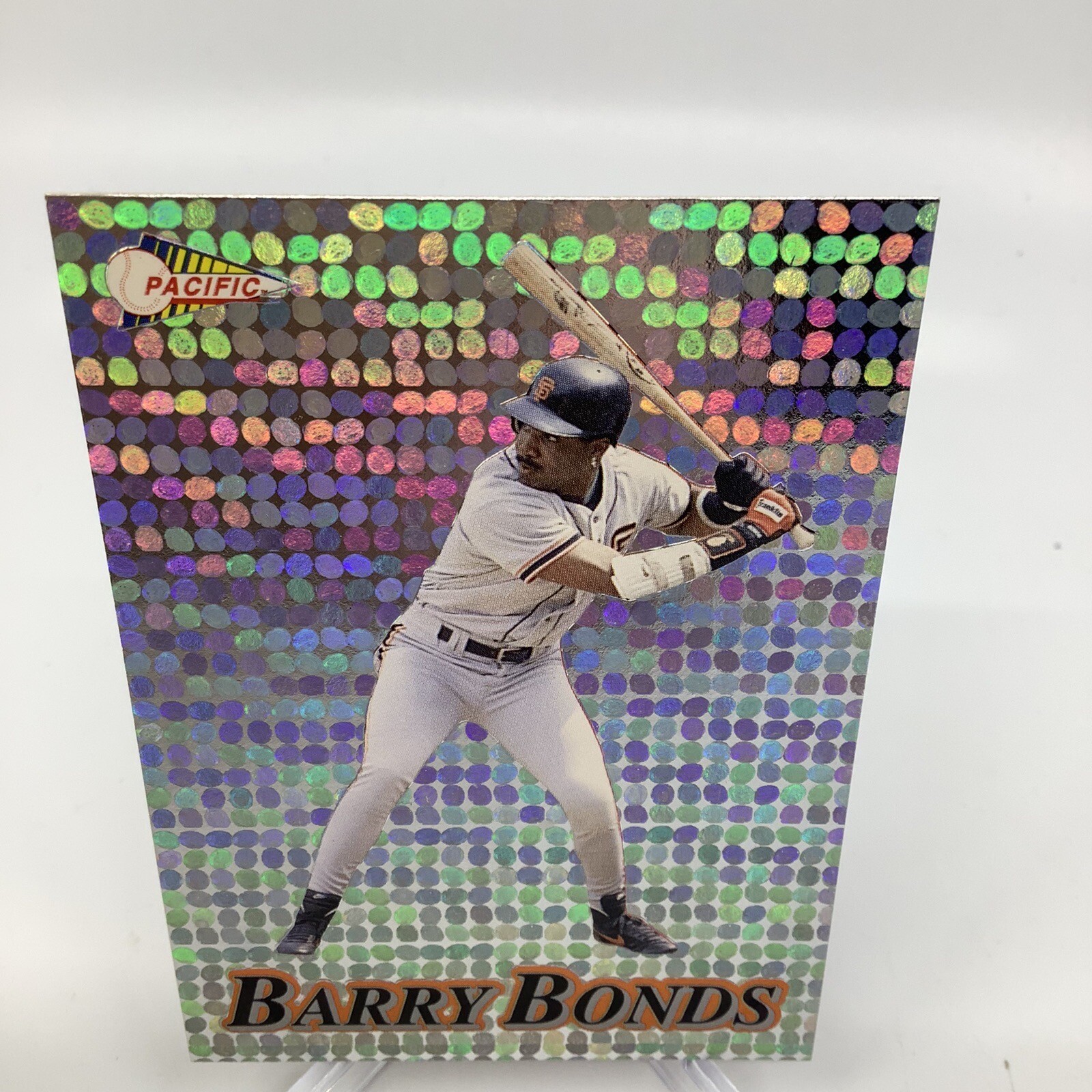 1994 Pacific Spanish Barry Bonds #28 Silver Prisms San Francisco Giants