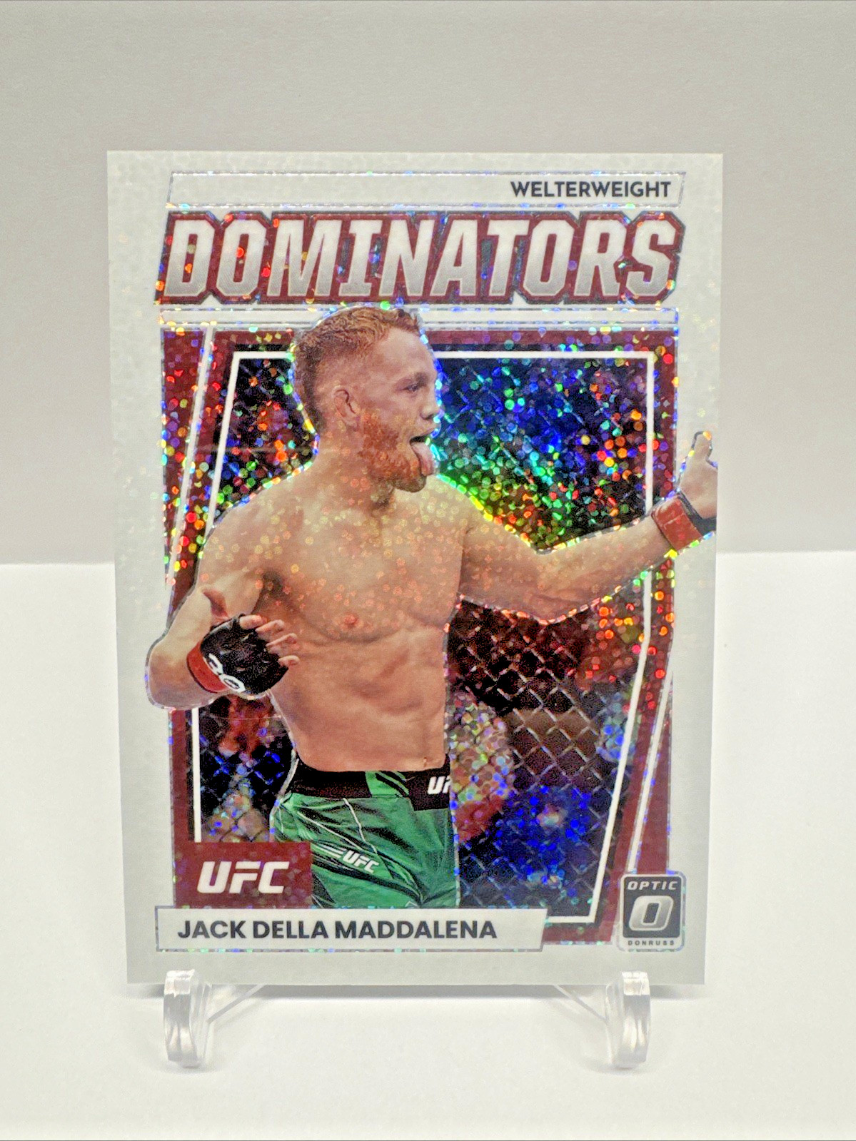2023 Donruss Optic UFC White Sparkle Jack Della Maddalena Dominators SSP RC