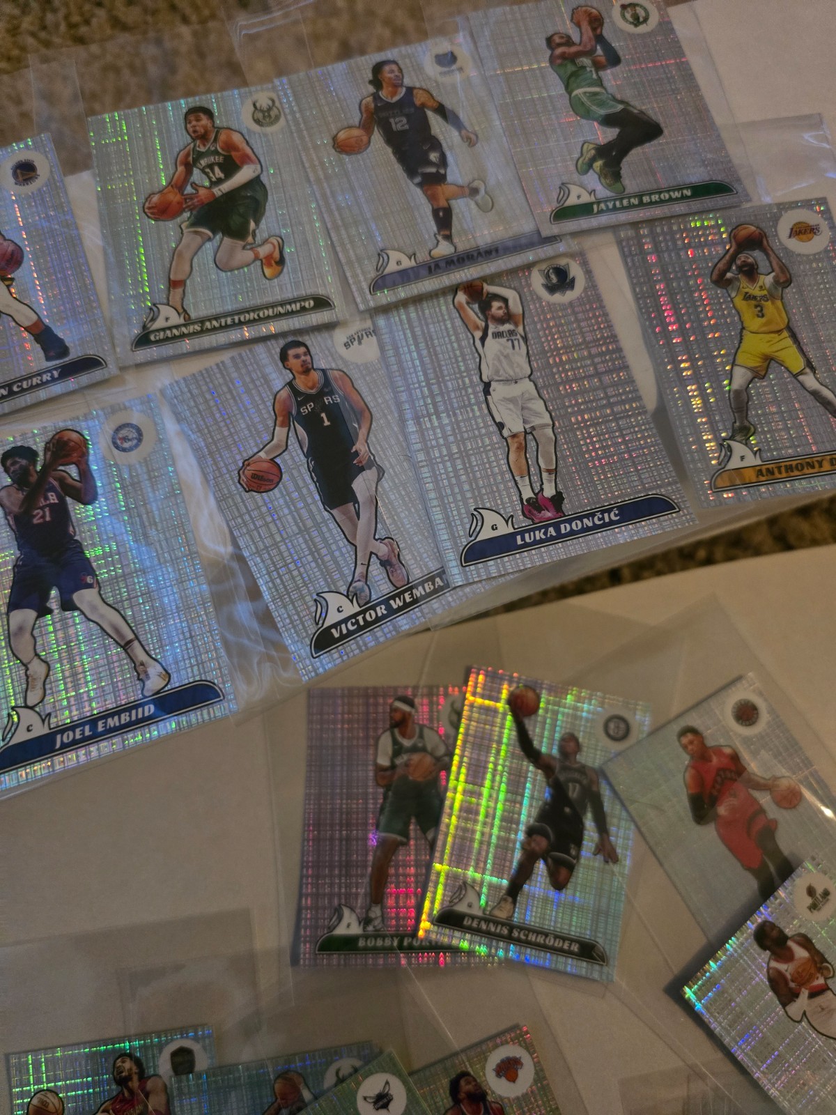 2024-25 Panini NBA Foil Sticker Cards 52 count