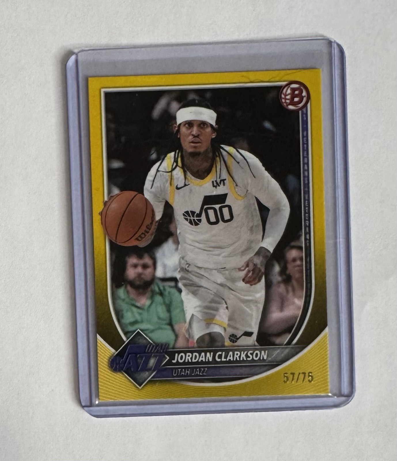 2025-26 Bowman – Jordan Clarkson Yellow Paper /75 Utah Jazz