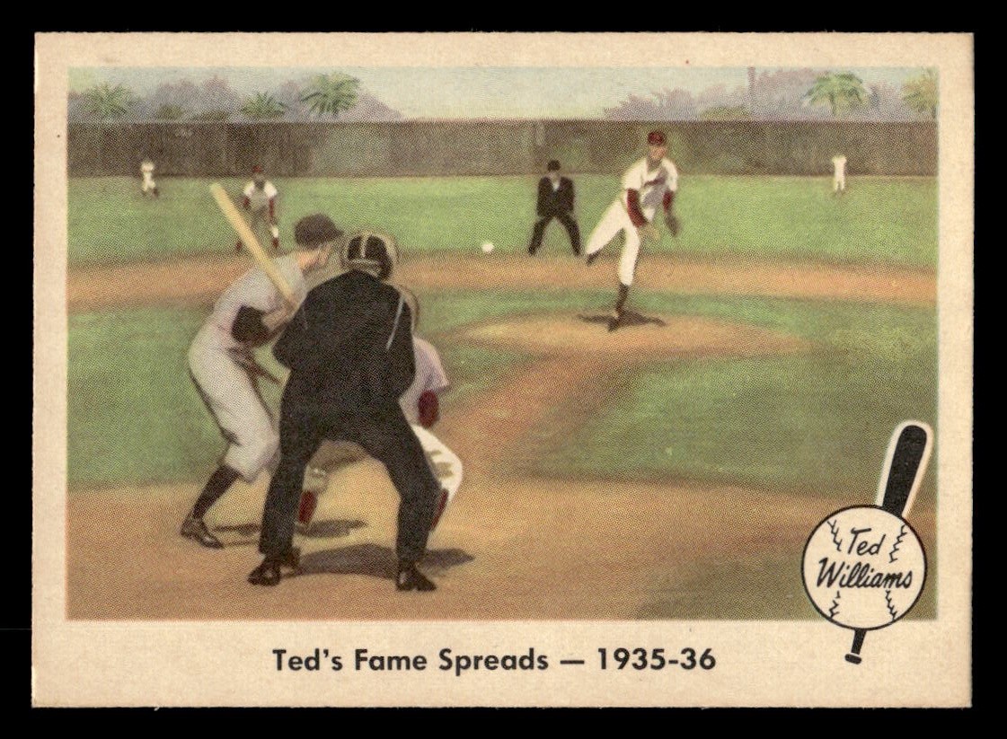 1959 Fleer Ted Williams Baseball Ted WilliamsFame Spreads #5 NM/MT Red Sox