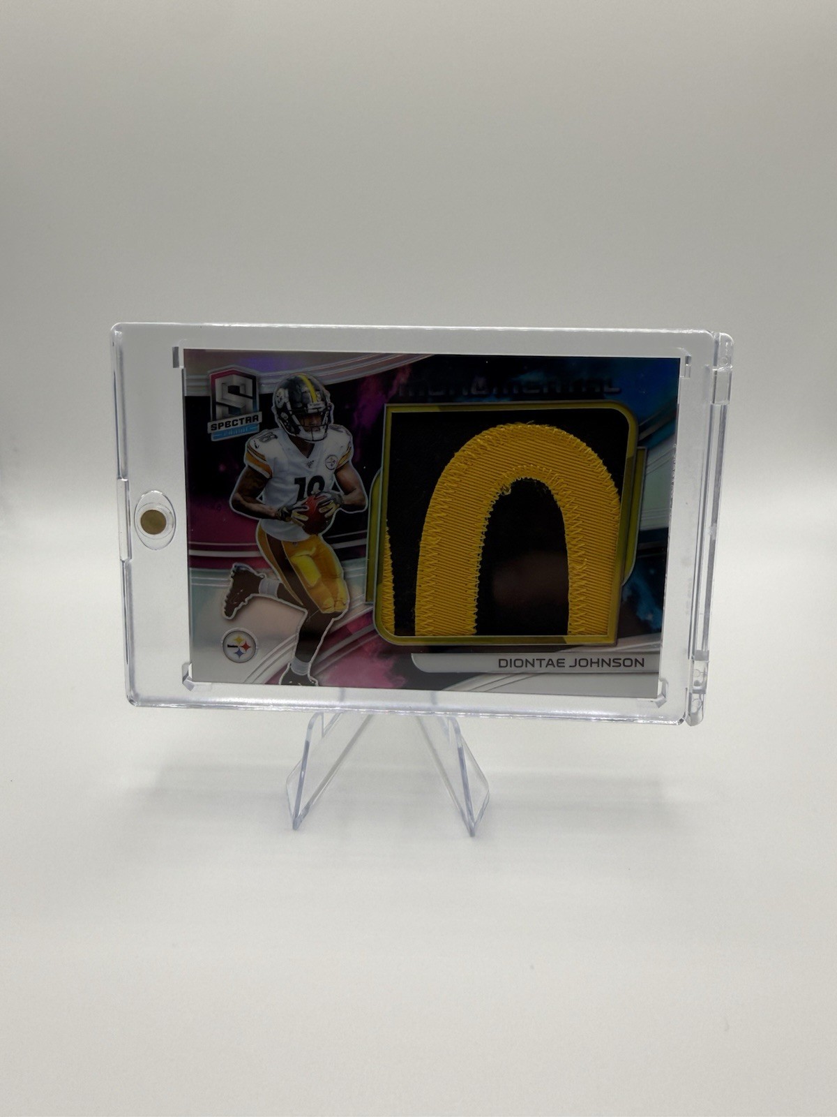 2019 Panini Spectra Diontae Johnson #MM-23 Game Worn Patch With Photo 2/2