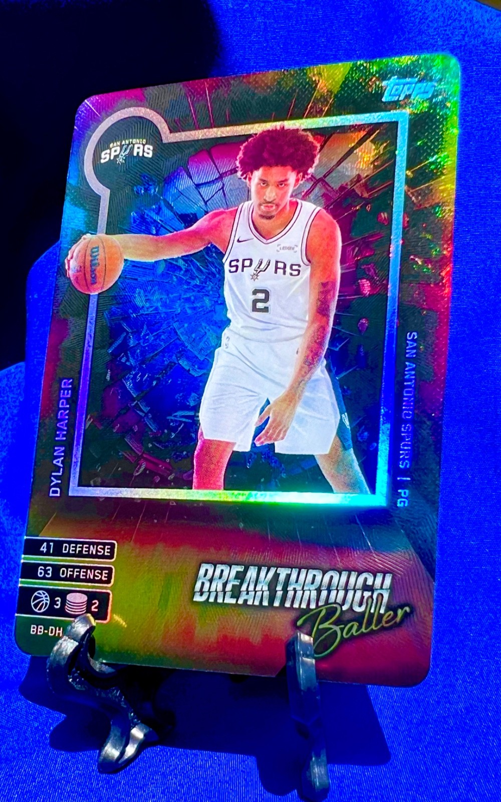 2025 Topps Match Attax Foil Dylan Harper Breakthrough Baller #BB DH RC SPURS