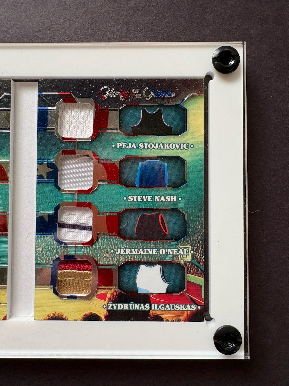 12 Player Game Used Relic Booklet Leaf Glory Of The Game Kobe Nash Iverson /5