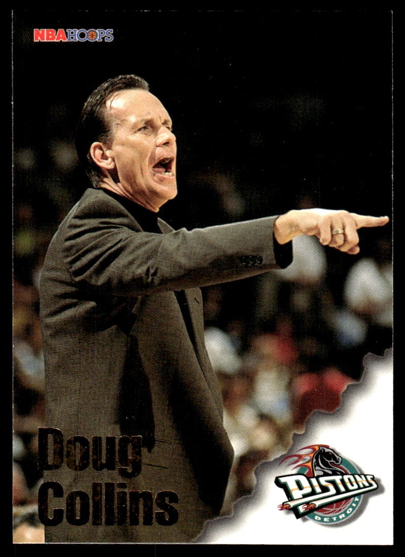 Doug Collins 1996-97 Hoops #256 Pistons NBA READ FREE SHIPPING AutographDen