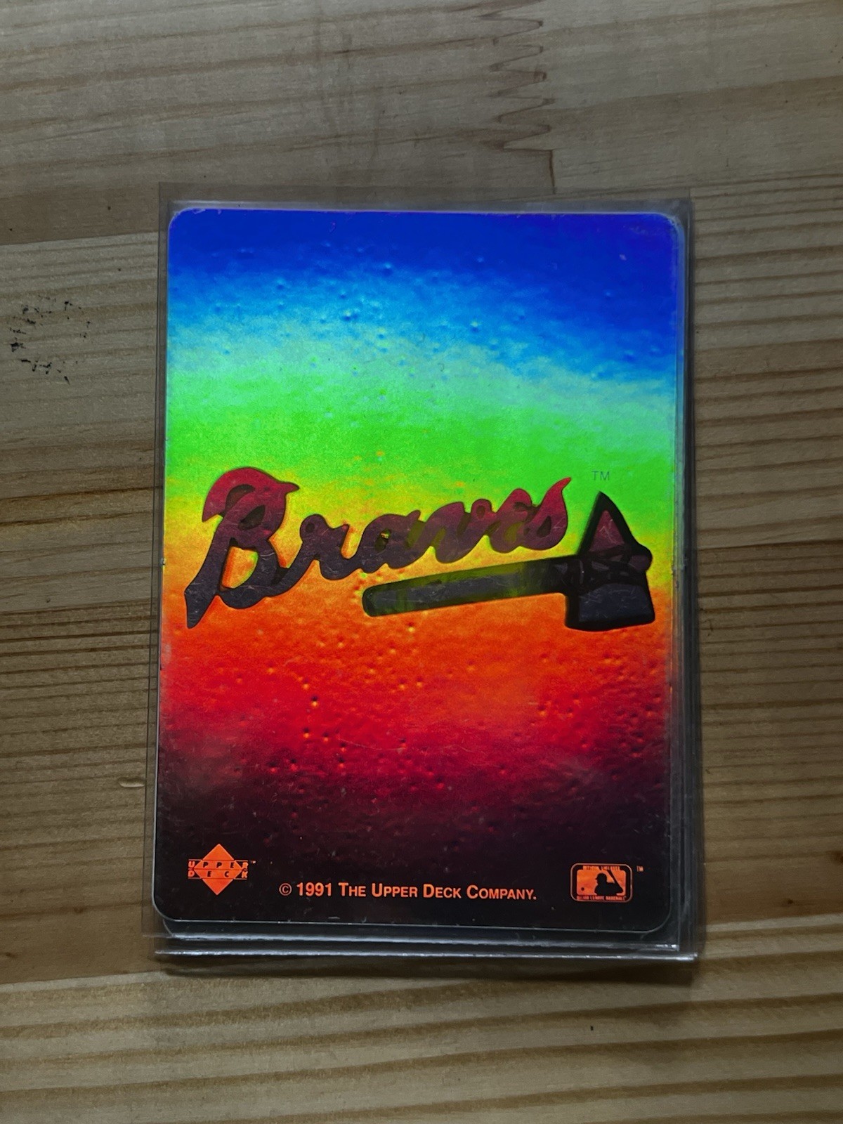 1991 Upper Deck Atlanta Braves Holographic Sticker Vintage