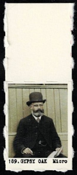 HARRY WRIGHT Very Rare GUMBALL MACHINE Baseball Stamp Card W/ TAB INTACT #189