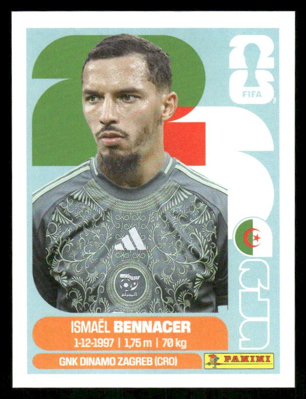 2026 Panini FIFA World Cup Stickers #ALG8 Ismael Bennacer