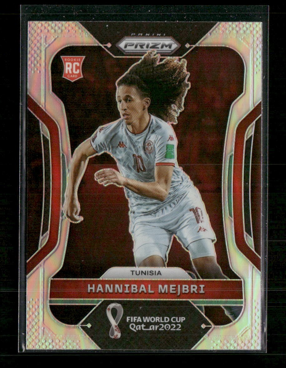 Hannibal Mejbri 2022 Panini Prizm FIFA World Cup Silver Prizm Rookie Tunisia