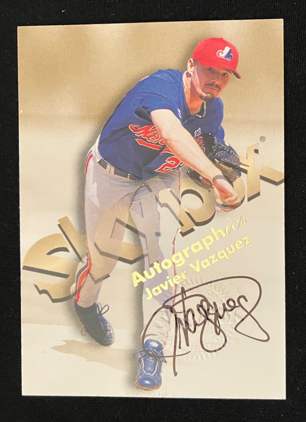 JAVIER VAZQUEZ MONTREAL EXPOS 1999 SKYBOX PREMIUM AUTOGRAPHICS CERTIFIED AUTO