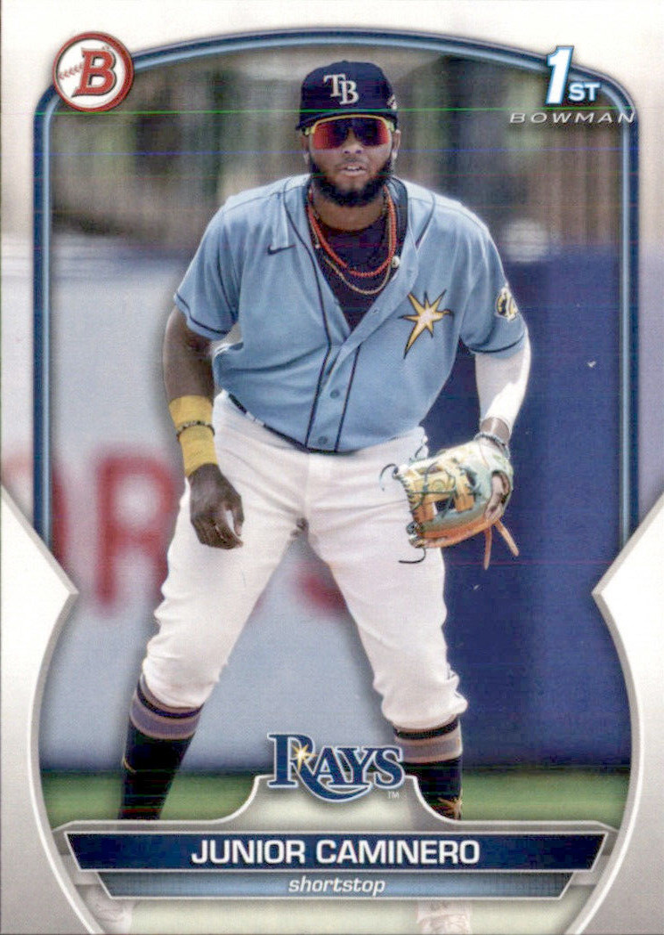 2023 BOWMAN PROSPECT 1ST TAMPA BAY RAYS – JUNIOR CAMINERO #BP-61