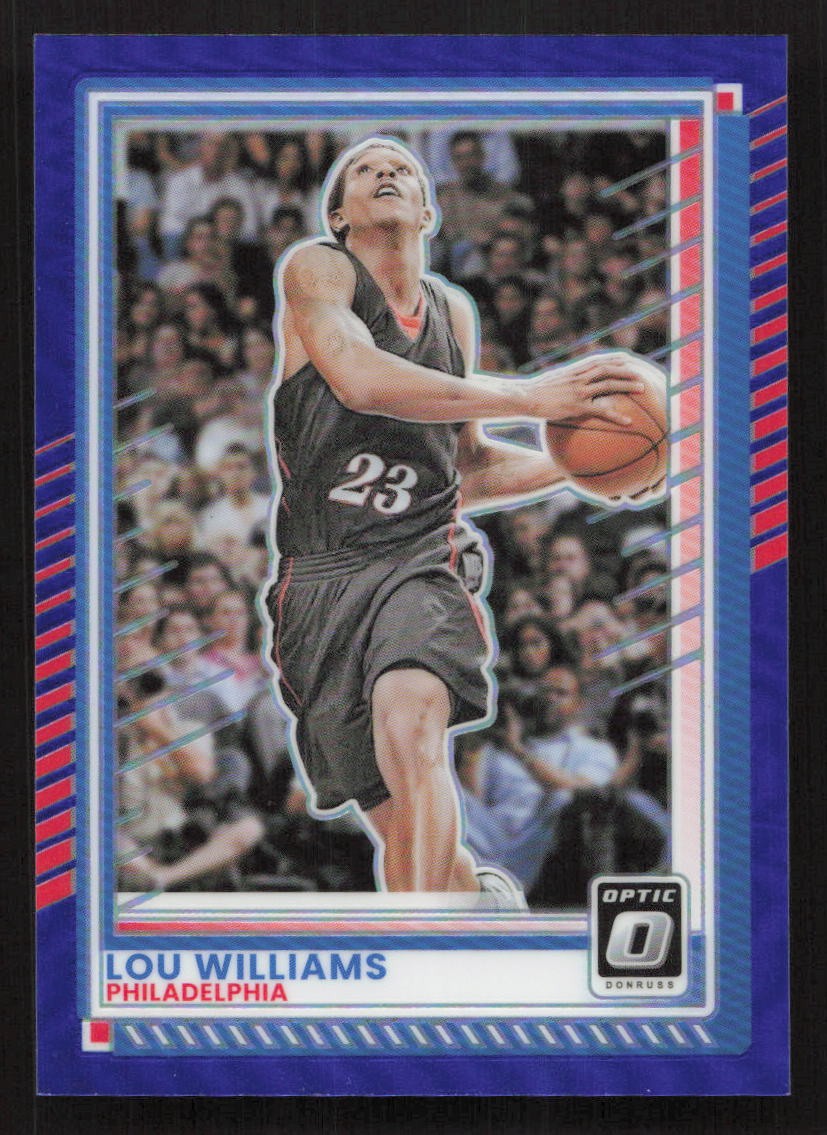 2025-26 Donruss Lou Williams Optic Blue #/49 SN #66 Card