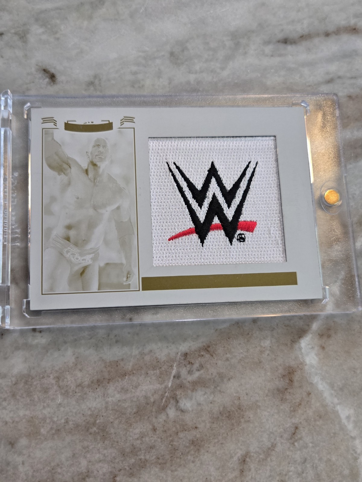 1/1 The Rock 2016 Topps WWE Heritage All-Star Commemorative Patch Plate