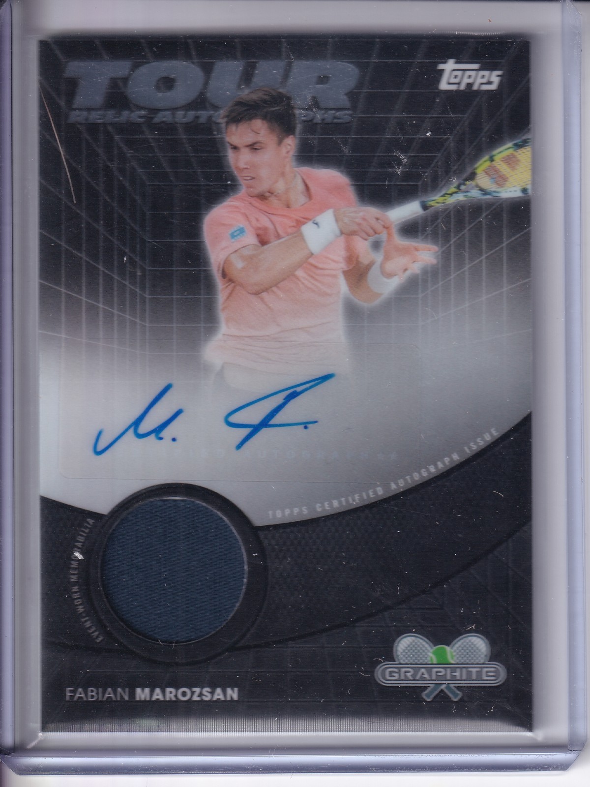 2026 Topps Graphite Fabian Marozsan Tour Relic Auto Autograph