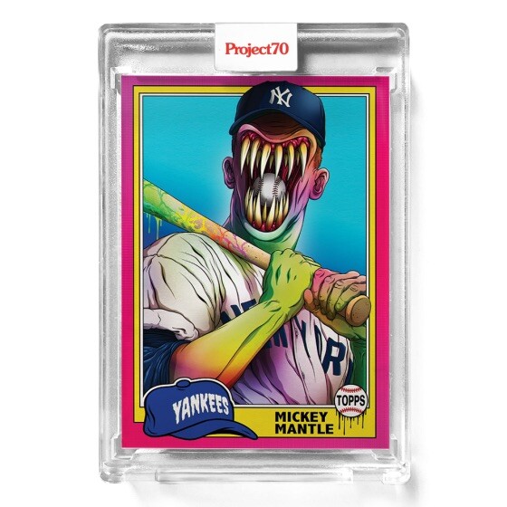2021/22 Topps Project70® #935 🔥 1981 Mickey Mantle by Alex Pardee 🔥Yankees