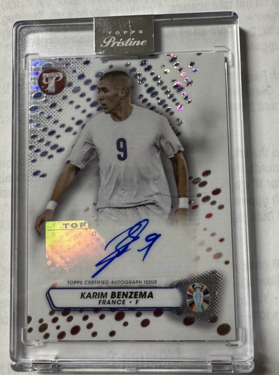 2023 Topps Pristine RD/Euro 2024 Autograph Karim Benzema 41/99
