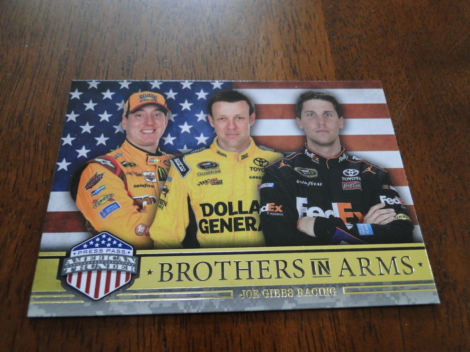 2014 Press Pass American Thunder Brother in Arms Joe Gibbs Racing # 55 Card