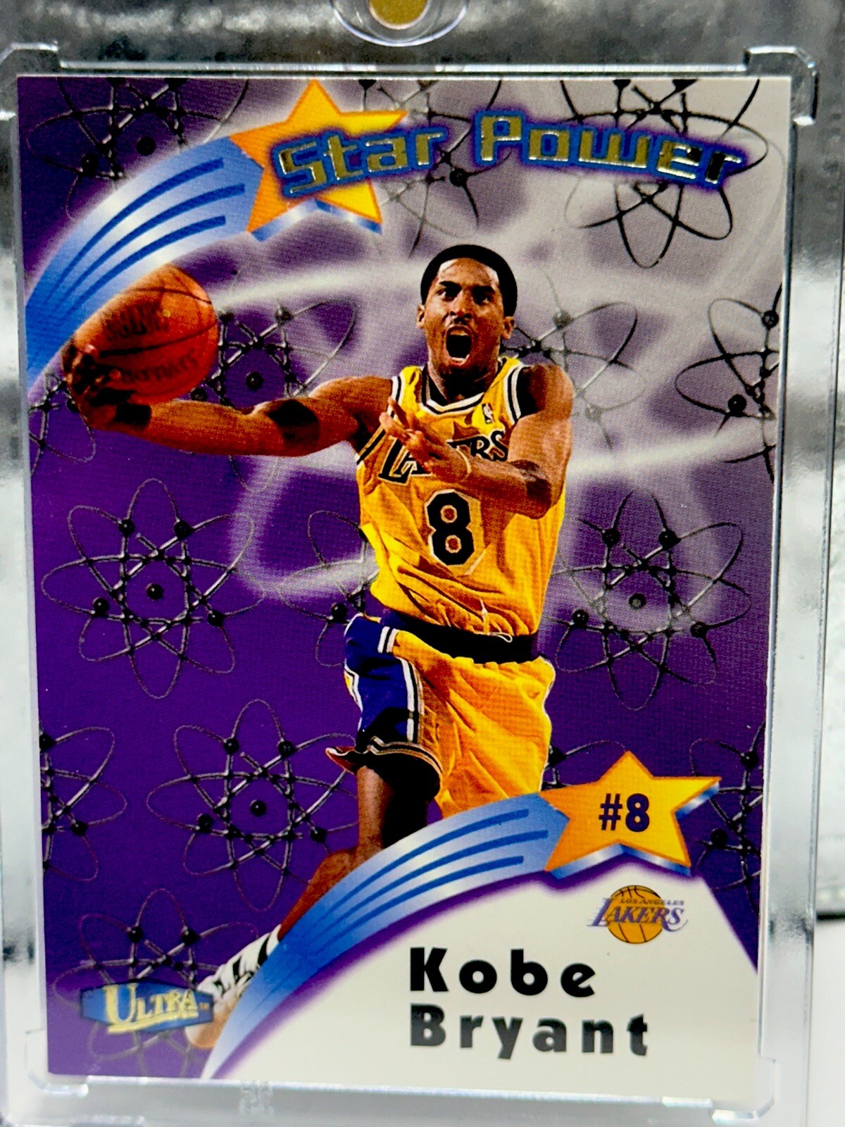KOBE BRYANT CARD FLEER ULTRA CHROME FOIL SP INSERT RARE FLEER LAKERS JERSEY #8