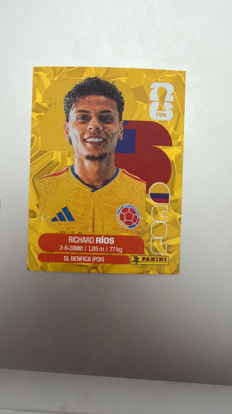 FIFA WORLS CUP 2026 PANINI GOLD FOIL Stickers