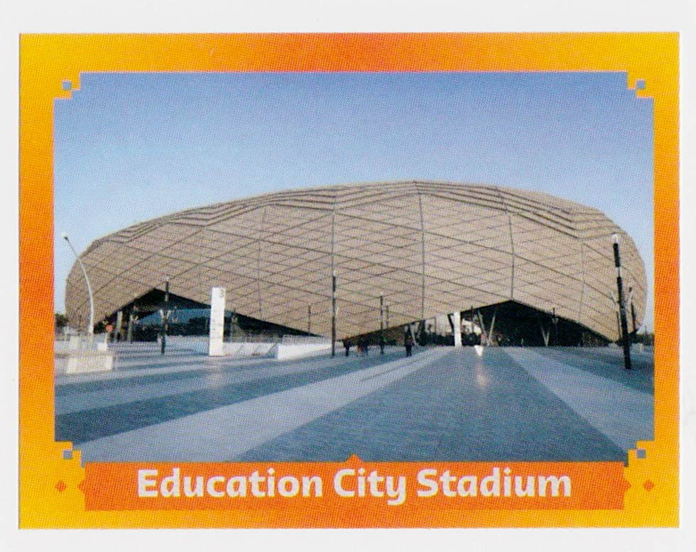 2022 World cup Chromos, stadiums Trophy mascot Panini Qatar