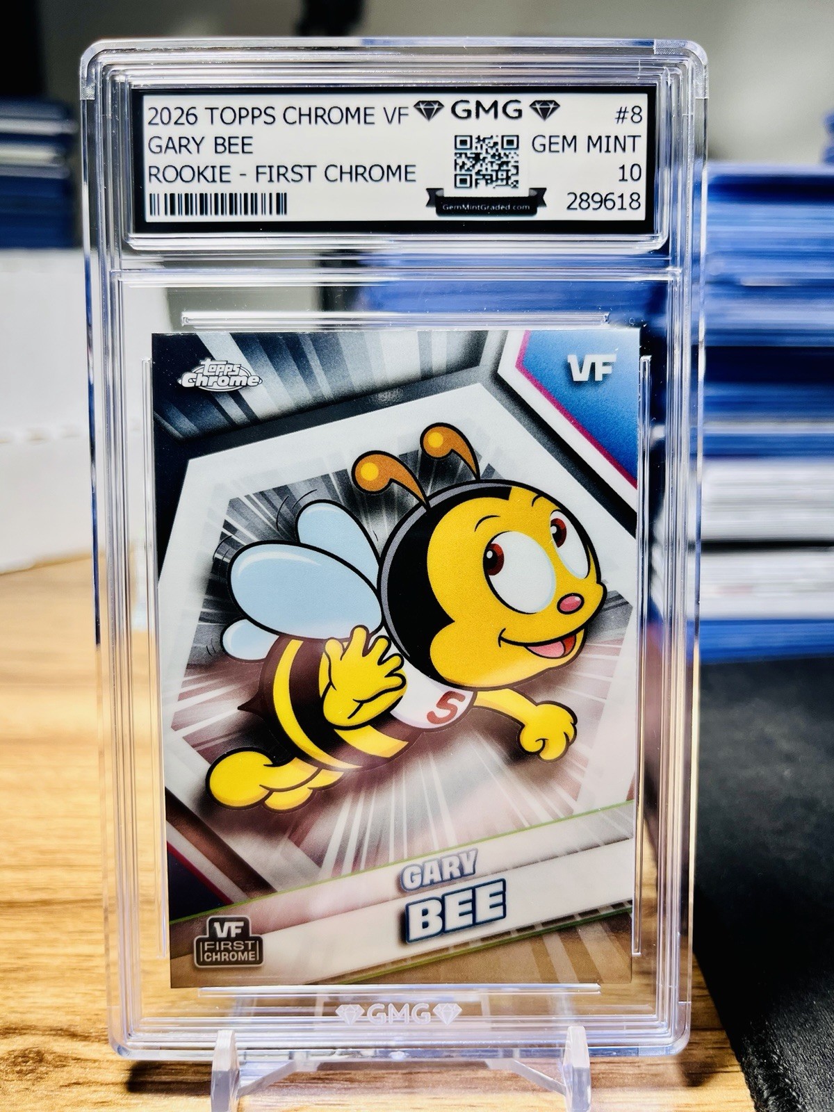 2026 Topps Chrome VeeFriends Gary Bee #8 GMG Graded 10 Gem Mint 💎 1st Chrome