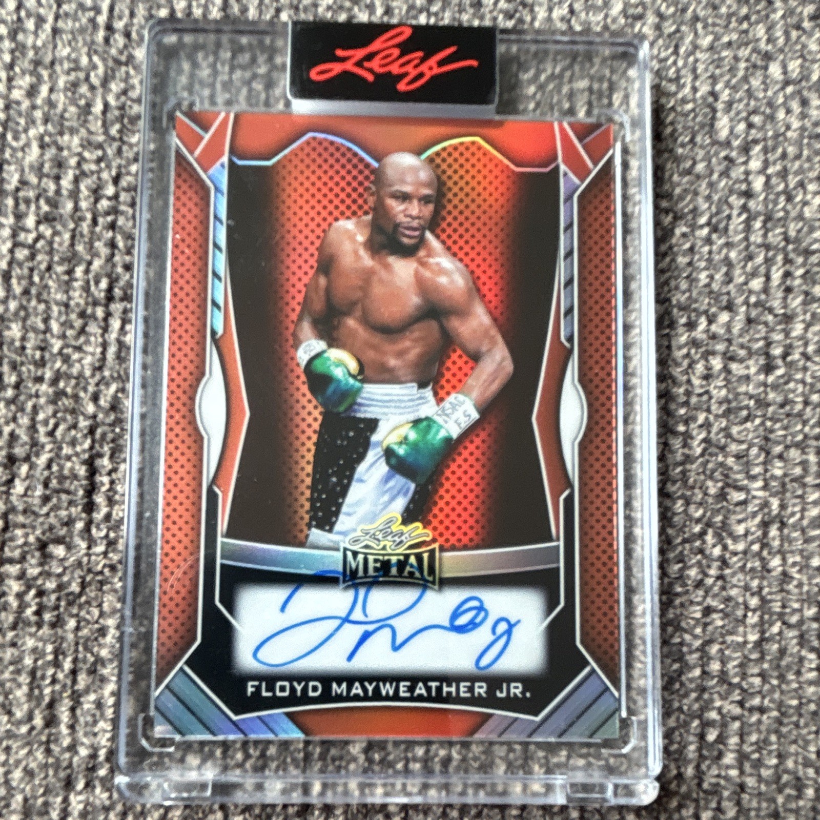 Leaf Metal 2025 Floyd Mayweather Jr. Hard Signed Auto MA-FM1 6/8