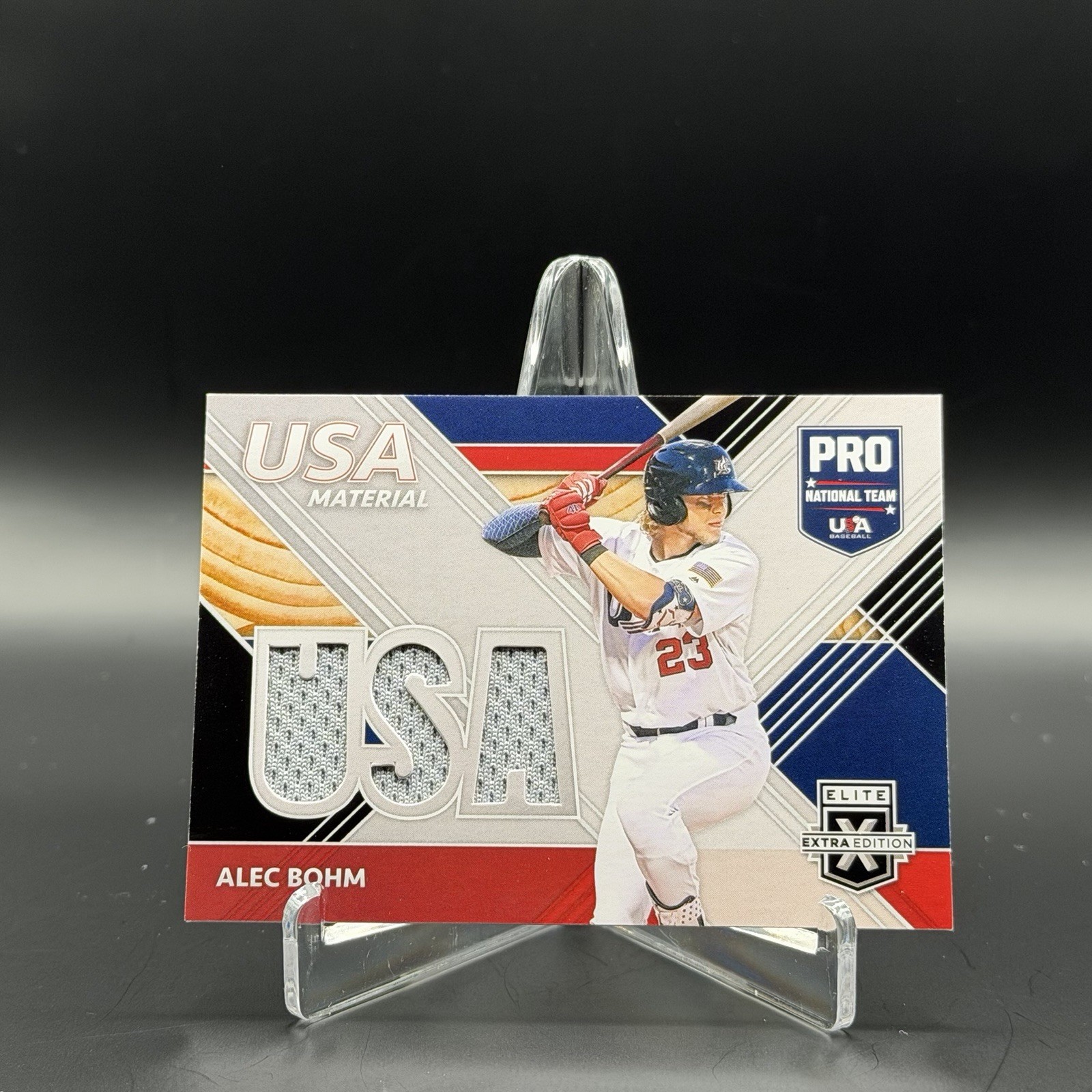 Panini 2020 Elite Extra Edition Alec Bohm USA Material Mem #USAM-AB