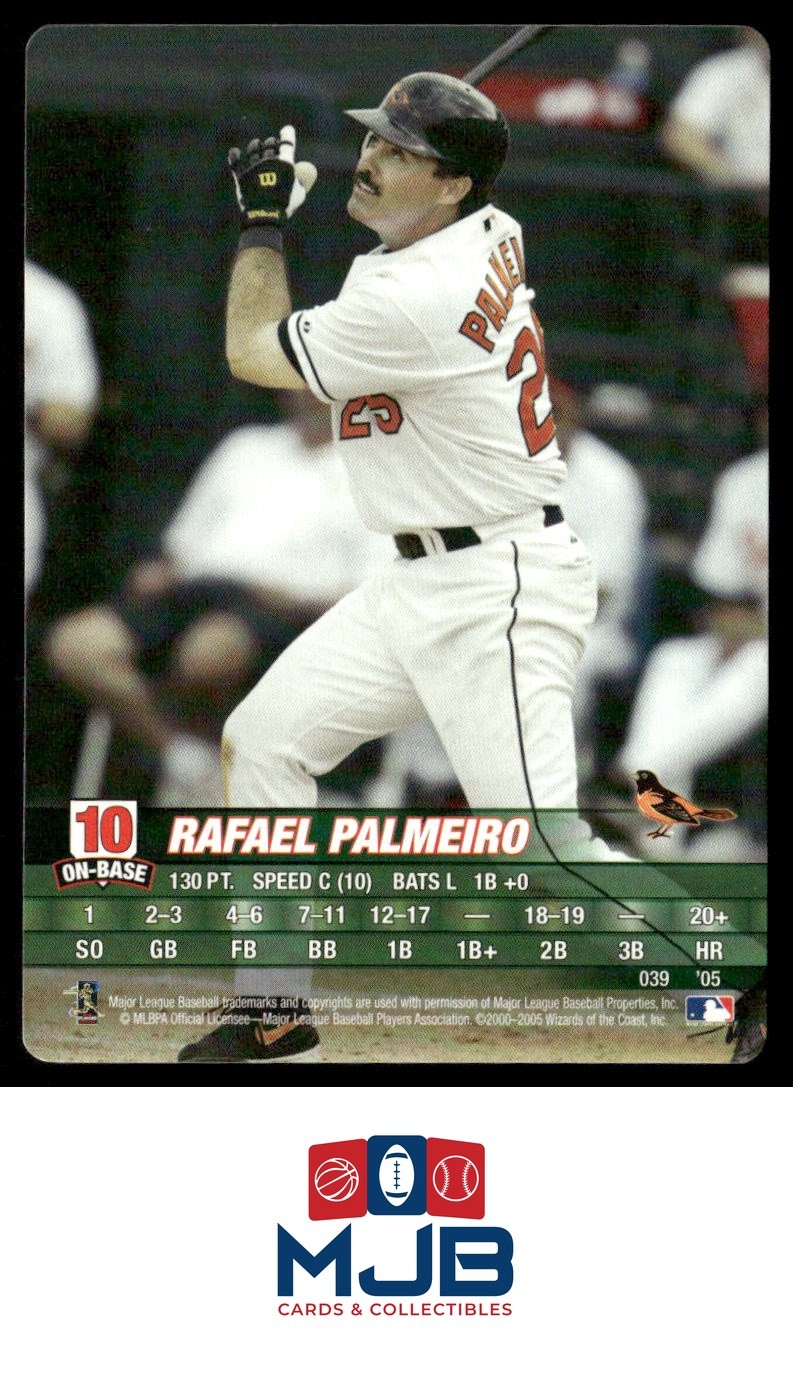2005 MLB Showdown Rafael Palmeiro #039 Baltimore Orioles