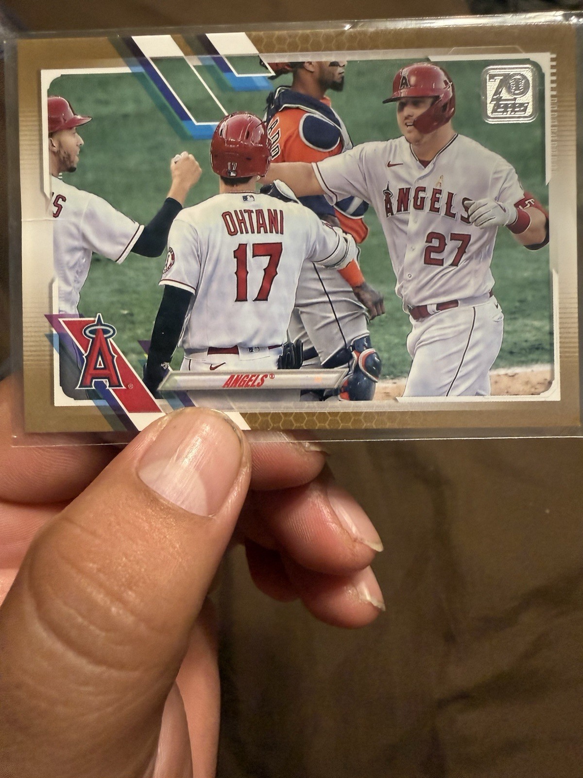 2021 Topps – Angels Mike Trout, Shohei Ohtani #621 Gold /2021