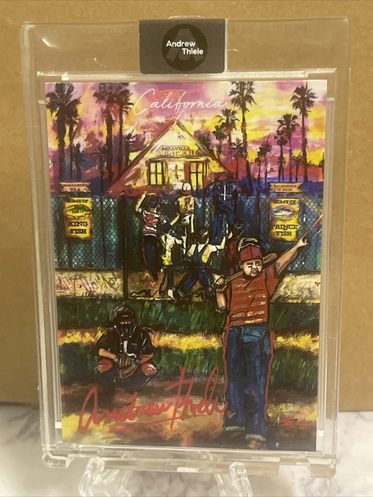 Andrew Thiele Sandlot Heritage Companion Card Auto California Dreaming