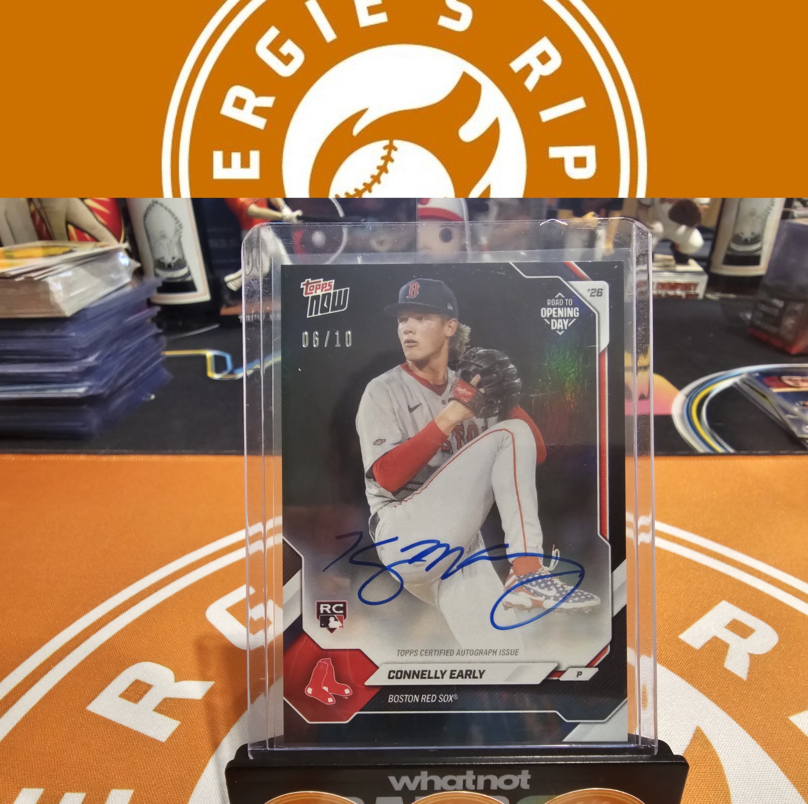 2026 Topps Now Road to Opening Day Red Sox Connelly Early Auto Black Foil /10